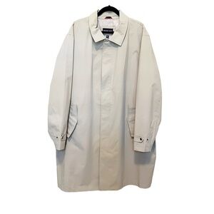 Michael Kors NWOT Snap Zip Front Mid Length Collar Rain Jackets Tan Men’s Sz XXL